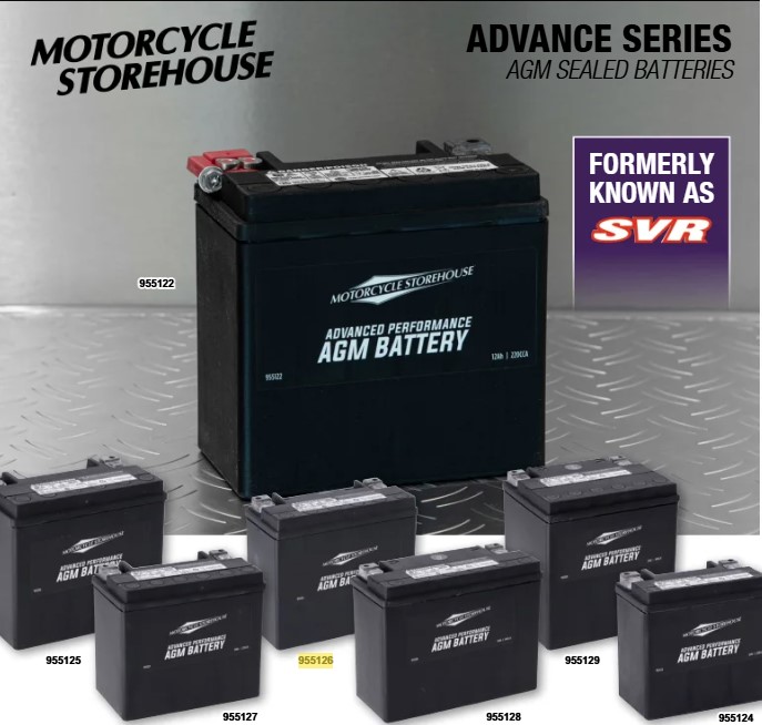 BATTERIE AGM TYPE ORIGINE POUR HARLEY-DAVIDSON ARRIERE : CHOISISSEZ VOTRE MODEL