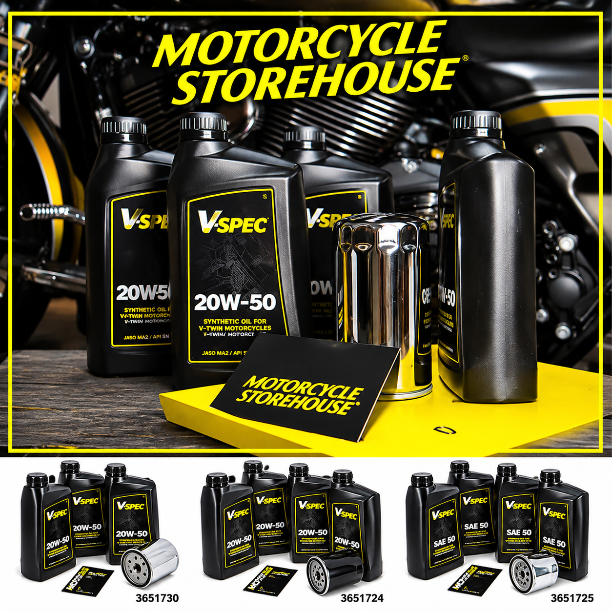 KIT VIDANGE MOTEUR 20W50 SYNTHÉTIQUE HARLEY-DAVIDSON CHOISISSEZ VOTRE MODEL